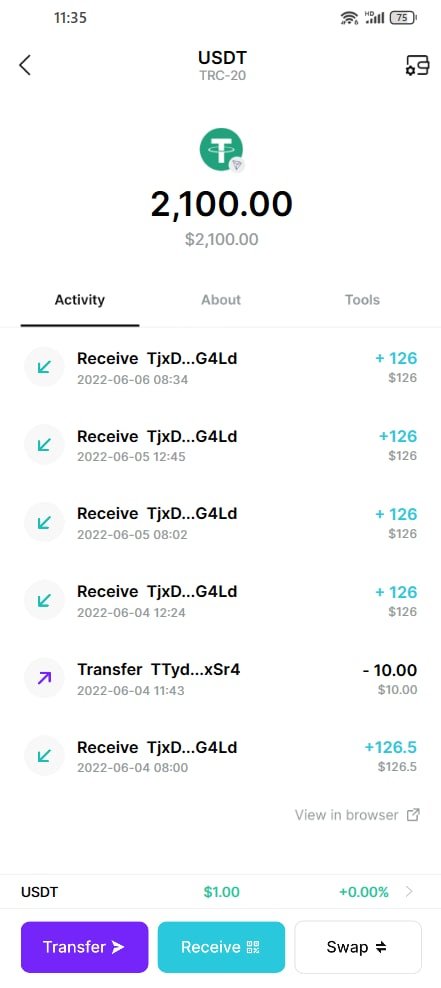 sath_thomas's tweet photo. I have a platform that uses here. I have been using it for a few months and the earnings are good. The minimum investment is 21 USDT, which equals 21 US dollars and you can earn 7% profit every day. If you are interested, I can teach you.💸💸 https://t.co/cVDMbwBN00