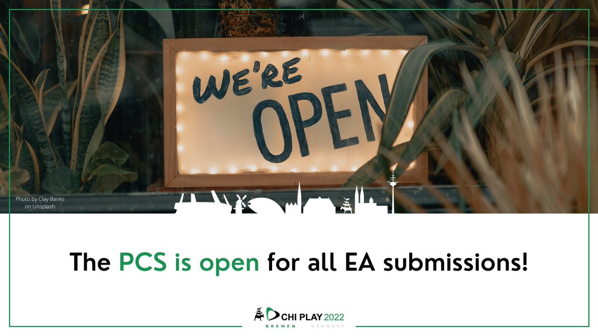 ACM CHI PLAY (@acmchiplay) on Twitter photo The PCS is open now for all EA Track submissions! We are looking forward to your contributions to #WIP, #PoP, #DC, #Interactivity, #SGDC, and more! PCS link: buff.ly/2YJ2es7 <a href="/sigchi/">ACM SIGCHI</a> #chiplay2022 #CHIPLAY #sigchi The PCS is open now for all EA Track submissions! We are looking forward to your contributions to #WIP, #PoP, #DC, #Interactivity, #SGDC, and more! PCS link: buff.ly/2YJ2es7 <a href="/sigchi/">ACM SIGCHI</a> #chiplay2022 #CHIPLAY #sigchi