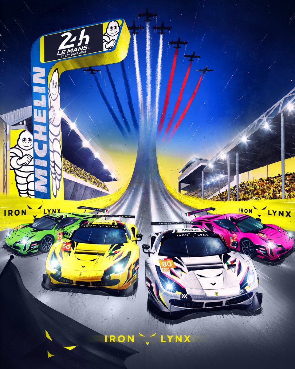 4️⃣ cars, 1️⃣ legendary race.
 
We are back for the 2022 <a href="/24hoursoflemans/">24 Hours of Le Mans</a> with a four car line-up that includes this year’s only all-female squad, the #85 <a href="/IronDames_/">Iron Dames</a>

We are hungrier than ever to fight at one of motorsport’s crowning jewels…let’s do this 
 
#LeMans24 #Motorsport