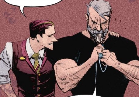 bruce in beyond the white knight having jack teasing him in his head is hilarious, image one day he gives up and the scene is playing out in his head but harley comes in and finds him bent on his work desk with a leg along the edge as he tries to force a mfing spanner up his arse