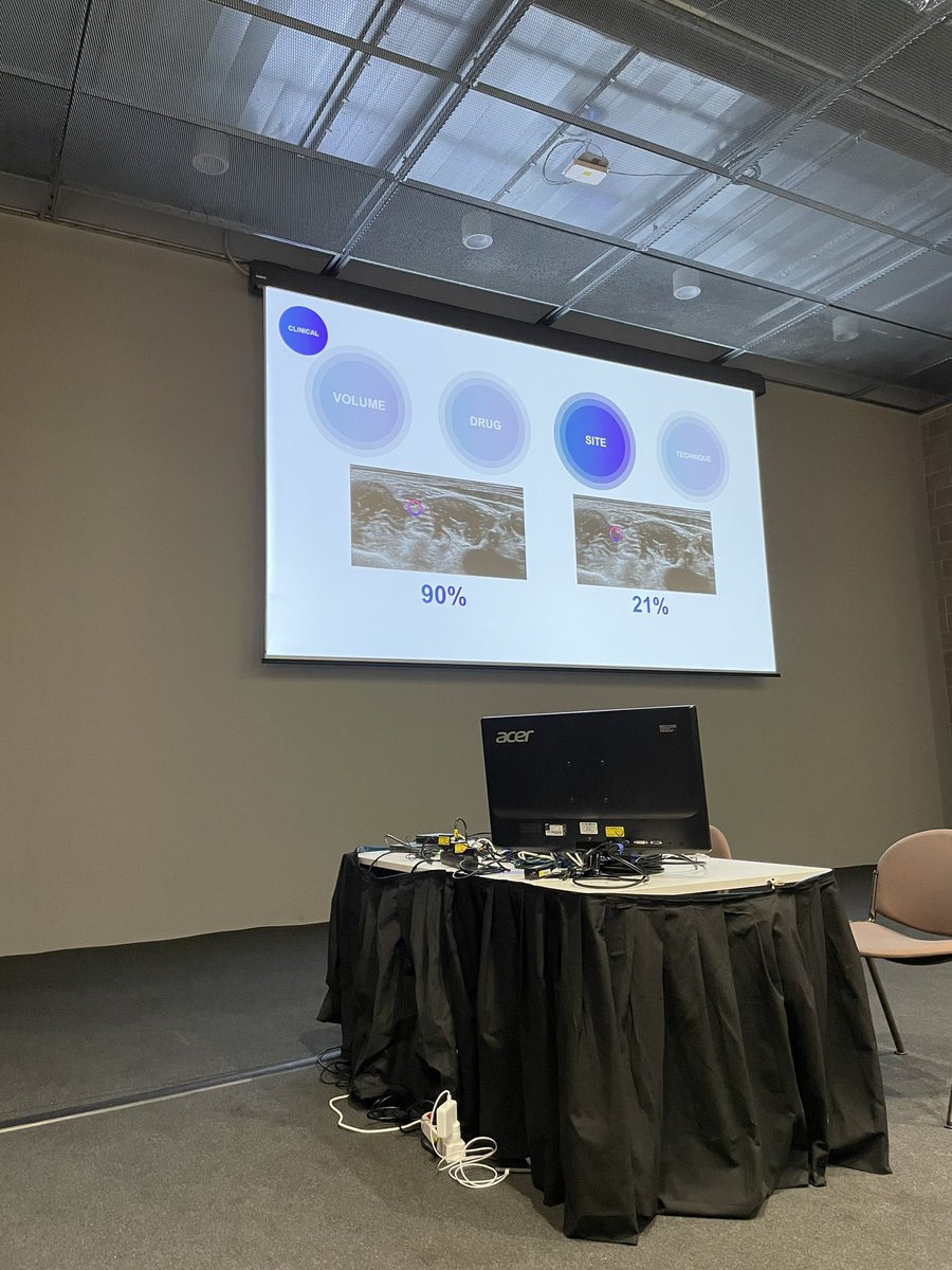 ajrmacfarlane's tweet photo. @elboghdadly discussing phrenic nerve palsy in shoulder surgery.

Volume - even 5mls 30% risk
Drug - less with lower conc.
Site - less with extra fascial, superior trunk
Catheter - avoid infusion; bolus instead, consider lidocaine and saline washout if phrenic issue

#EA22 https://t.co/cl1sOygLWZ