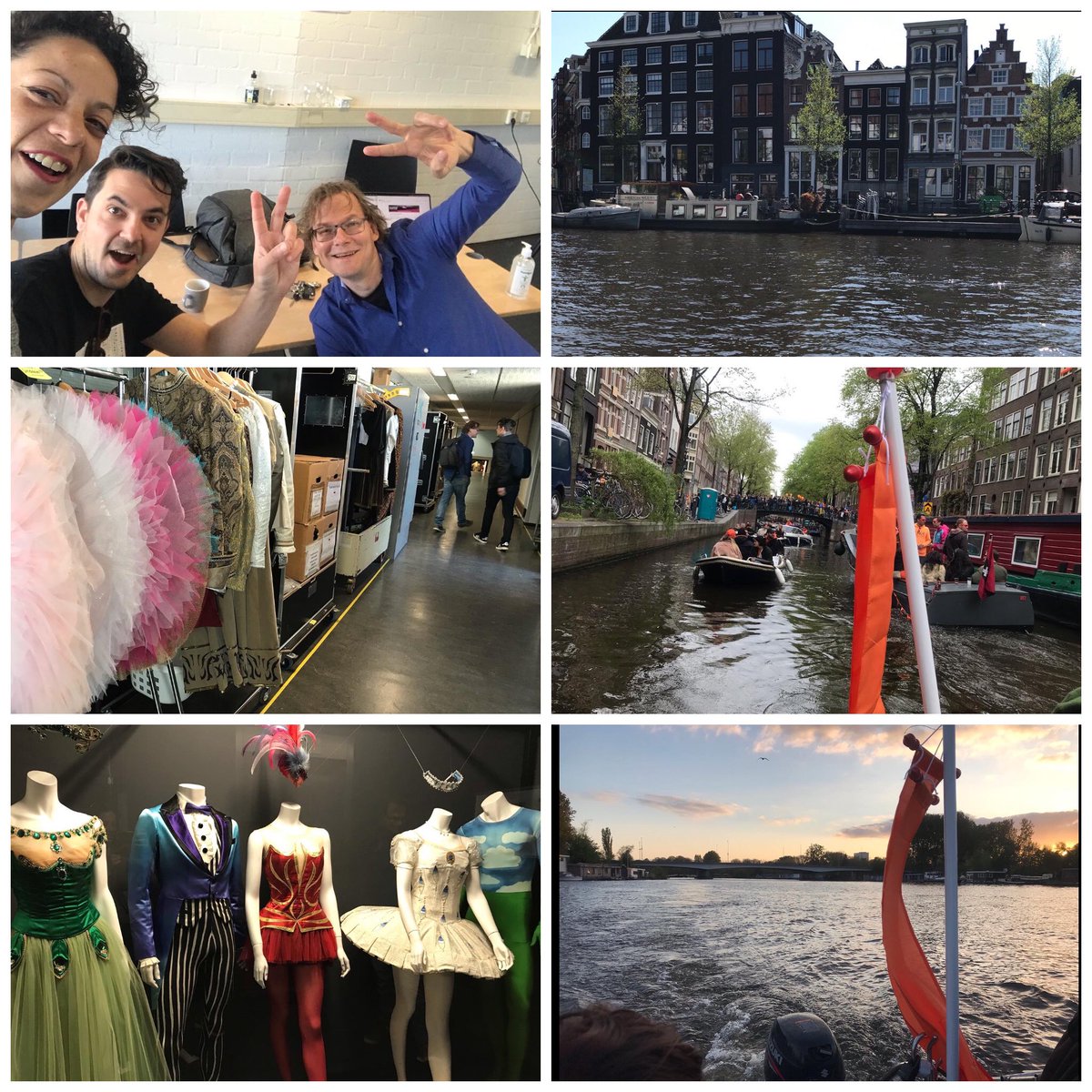 SAbouav's tweet photo. Amsterdam
Voguer sur l’Amstel
Et Preparing a show @DutchNatOpera 
#futuristsfoundation #internationalshow 
#danse #languesdessignes #lavieendanse https://t.co/sqx80RJUD9
