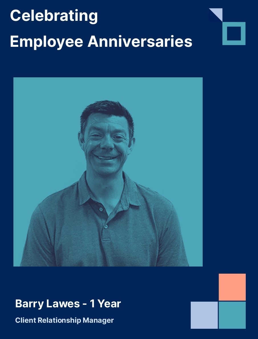 Truebyte_IT's tweet photo. Congratulating Barry on his 1 year work anniversary! Barry provides our clients with a clear communication channel with his personable nature and calm persona. Thank you for the past 12 months service Barry, here is to the next 12! 🏅#workanniversary #ITservices https://t.co/V6BxjVsWWW