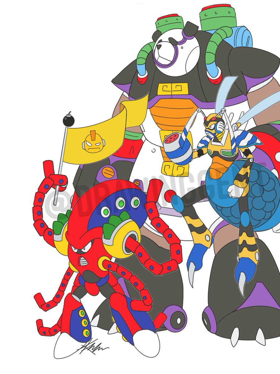 DrawingGentCA's tweet photo. Mavericks Represent your element: 💣
#megamanx #megaman #rockmanx #rockman #blasthornet #launchoctopus #bamboopandamonium #bombman https://t.co/ZDhPSjMbBh