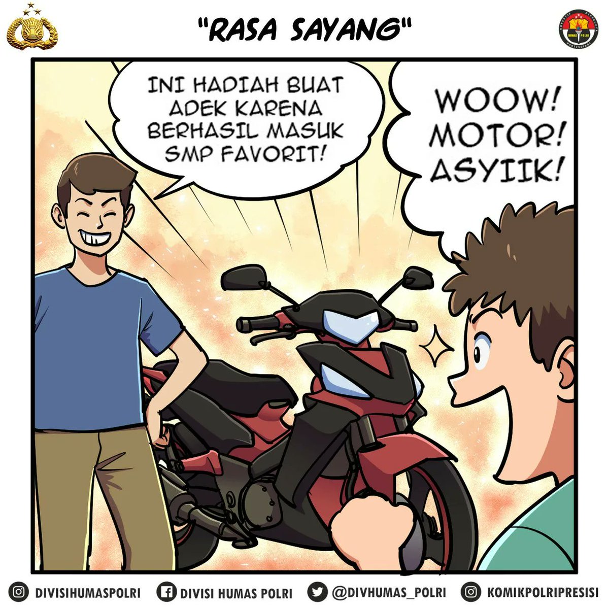 PolisiSalatiga's tweet photo. Fenomena maraknya anak di bawah umur mengendarai motor dan belum memiliki SIM merupakan masalah sosial dan juga pelanggaran hukum.

#KamtibmasCiptaKondusifitas
Pelayanan Wujudkan Keamanan https://t.co/AmN8eZqfxe
