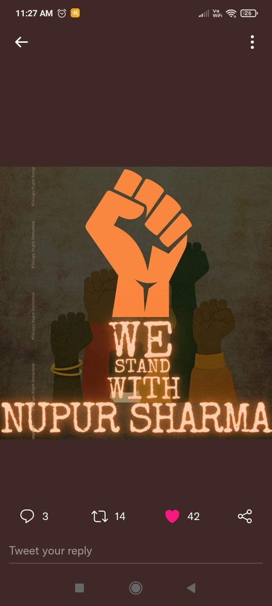 Priyank23830484's tweet photo. @NupurSharmaBJP We always with you https://t.co/gB4jfLJP5h