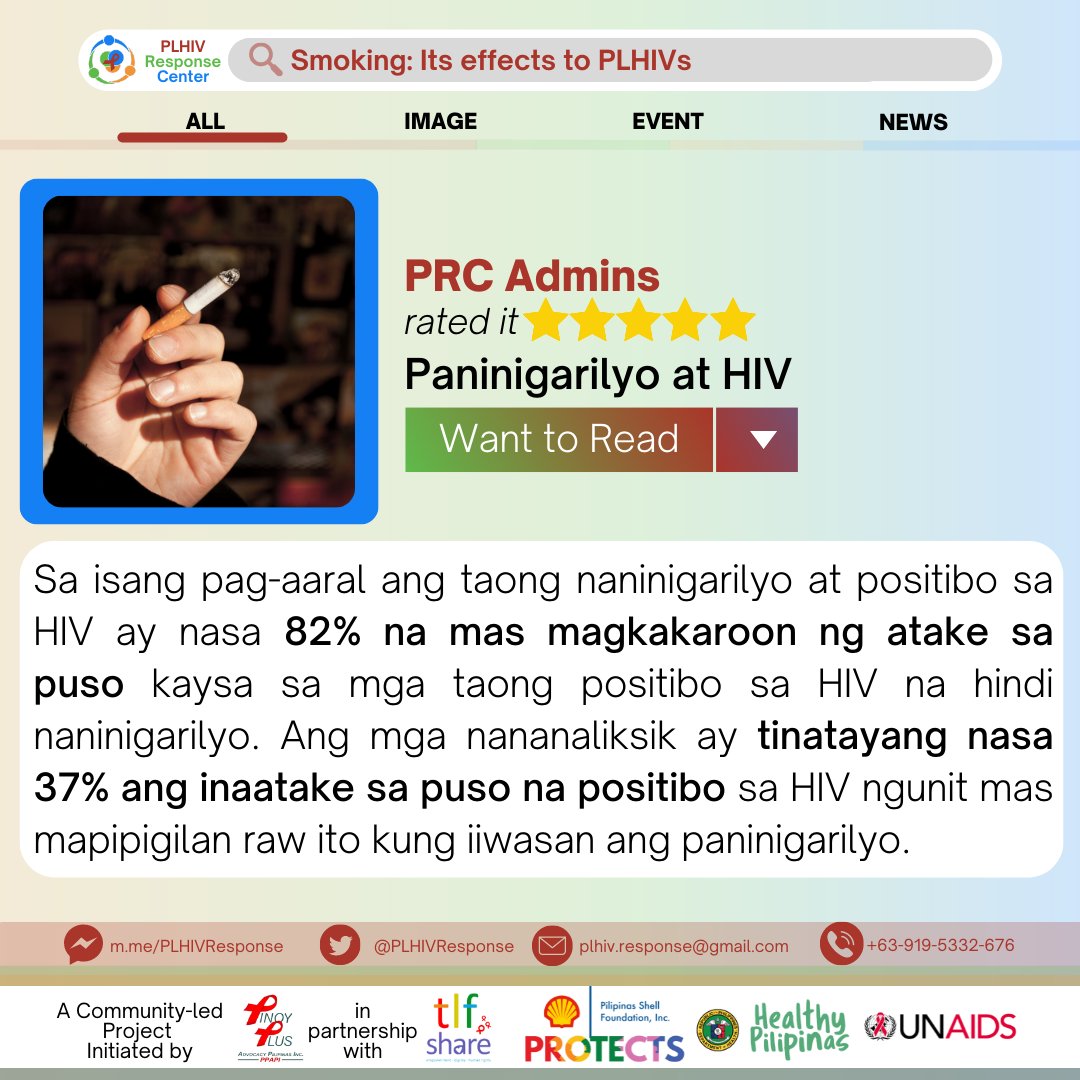 PLHIVResponse's tweet photo. Mayroon ka bang mga katanungan o di kaya’y nangangailangan ka ng tulong tungkol sa HIV o AIDS o counseling? Magtanong lamang sa PRC. #AskPRC #AskPRCNow #PaninigarilyoAyIwasan #EpektoNgPaninigarilyo #NoSmokingMonth2022 #HealthyPilipinas #WorldNoTobbacoDay2022 https://t.co/PRCILwGyZR