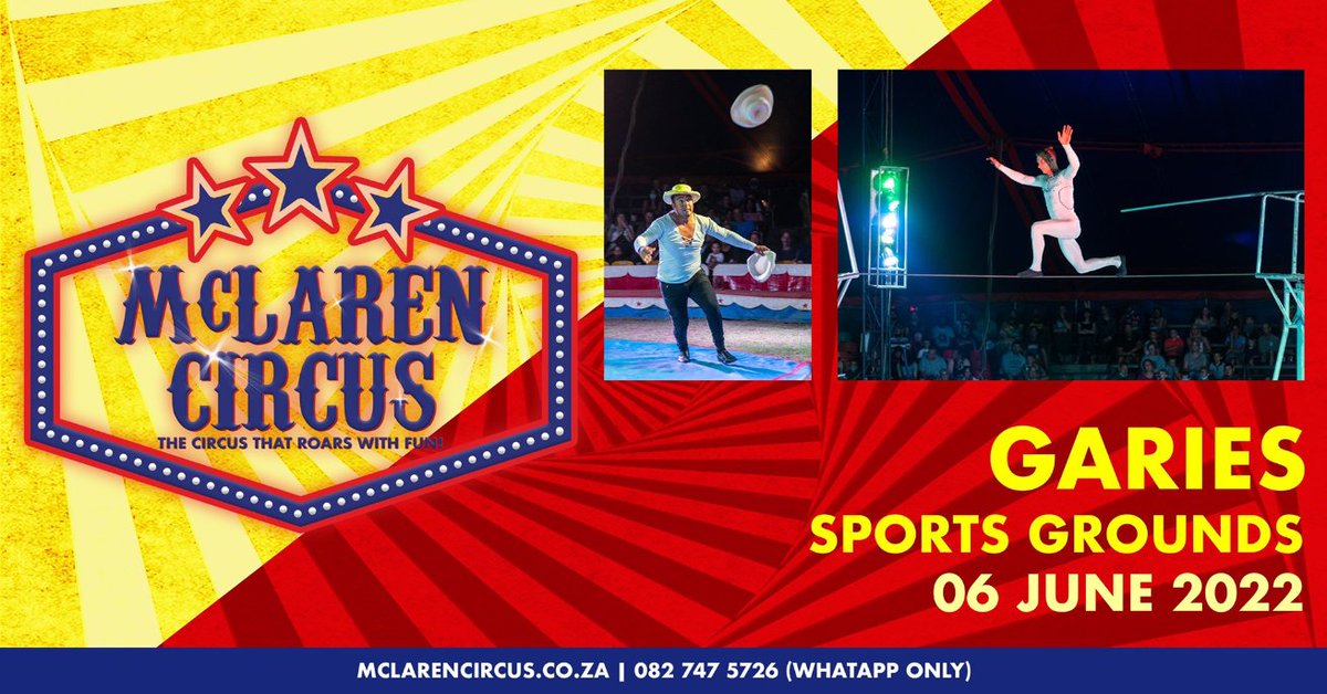 DenzilMclaren's tweet photo. Catch @mclarenscircus next Show happening in #Garies Today at 6pm #MondayMotivation #Namaqualand #Namakwa ๐๐
๐โค๏ธ
Coming soon to #Springbok #Aggeneys #Pofadder #Kakamas & #Upington #NorthernCape #NoordKaap
All Show Times https://t.co/AEUFp80RhW #toyotastarlet
#MakeSpaceForFun https://t.co/L8l17qsTTt