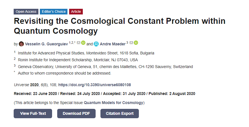 Universe_MDPI's tweet photo. 📢#mdpiuniverse #EditorsChoice👉"Revisiting the #CosmologicalConstant Problem within #QuantumCosmology" by🧑🎓Dr. @VGG_Consulting &🧑🎓Prof. Dr. Andre Maeder:🔗https://t.co/KUbRiWvDUt
#cosmology #darkenergy #deSitterspacetime https://t.co/h1n9viIDok