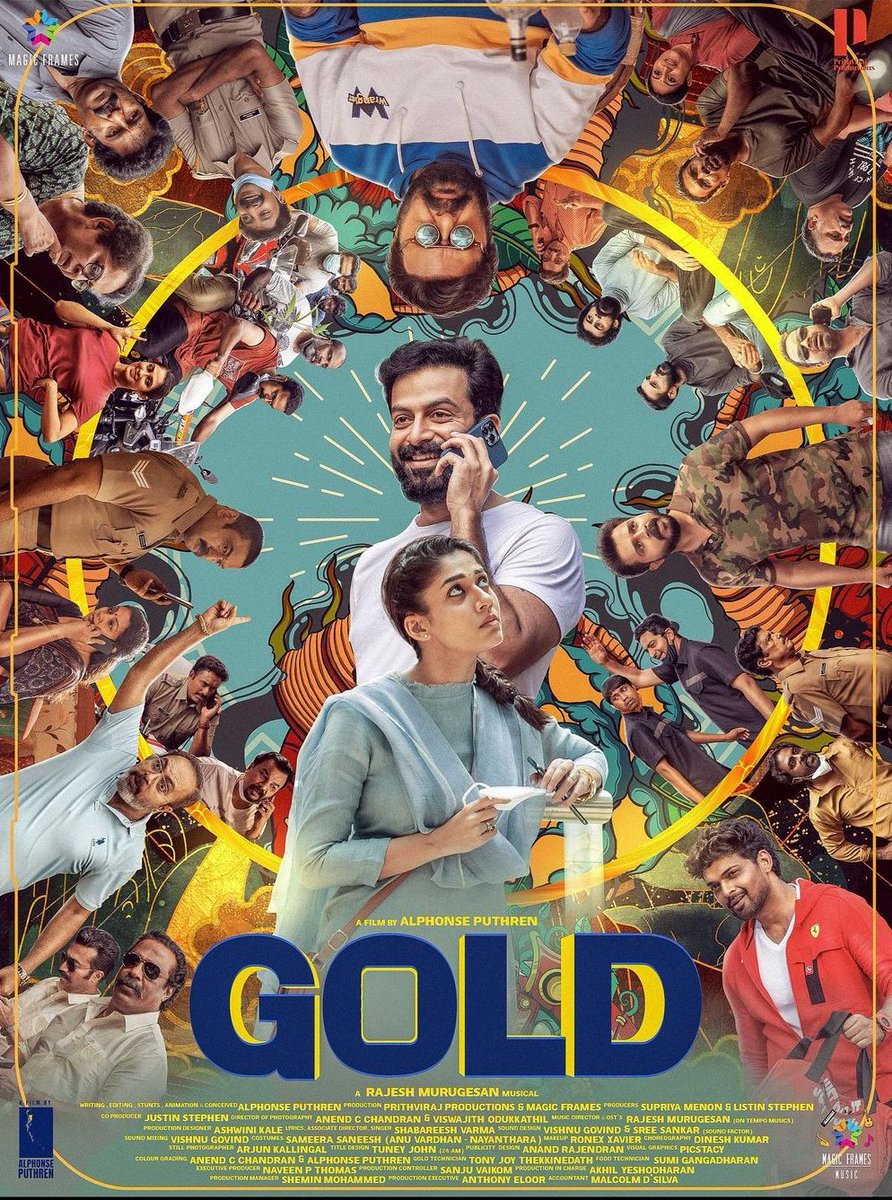 #GOLD New Poster

Stars: @PrithviOfficial - #Nayanthara - #AjmalAmeer - #KrishnaSankar - #ShabareeshVarma - #chembanvinodjose - #VinayForrt - @roshanmathew22
Music: #RajeshMurugesan
Direction: @puthrenalphonse