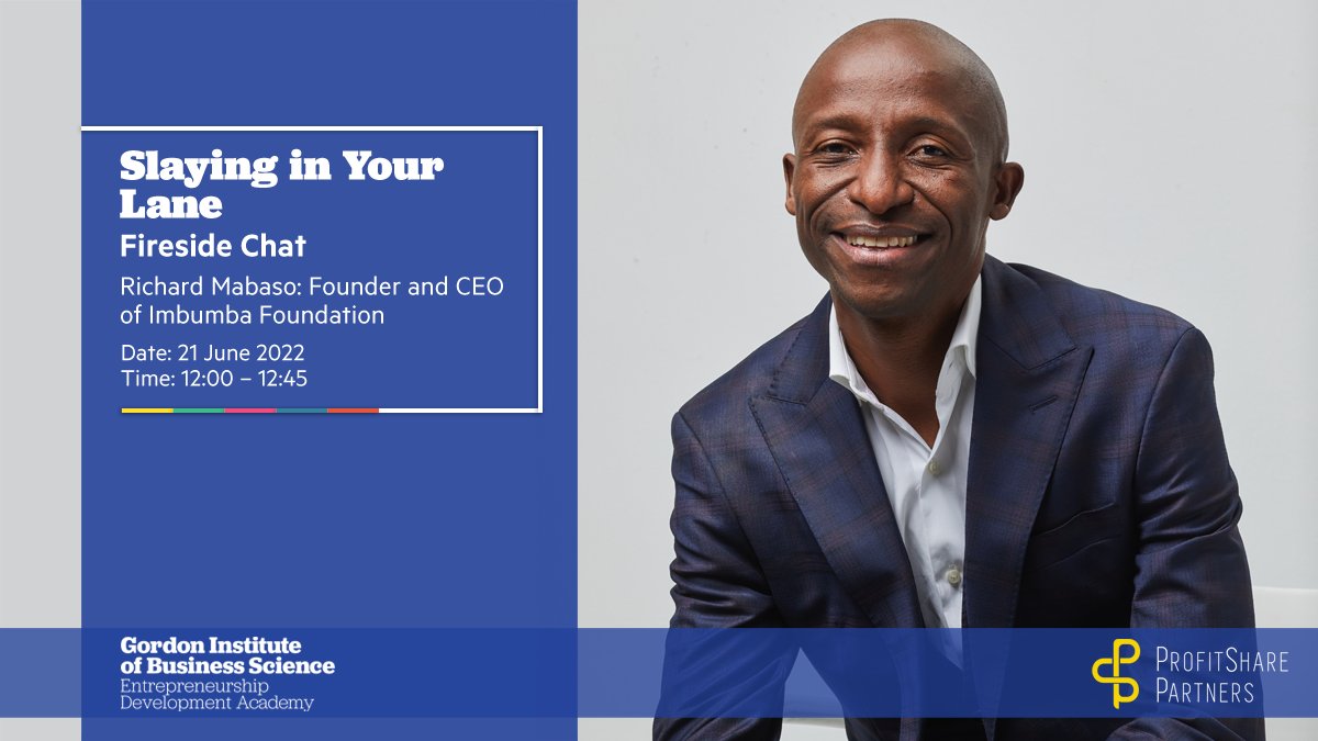 GIBSAcademy's tweet photo. Richard Mabaso, a six-time summiteer of Kilimanjaro &amp; social entrepreneur behind the Trek4Mandela Expedition, the Caring4Girls Menstrual Hygiene Programme &amp; Vision 20/20 joins our next chat. 

#SlayingInYourLane sponsored by @ProfitShare1.

Register Now: https://t.co/WigYTfUnL2 https://t.co/fStzK4Dxvs
