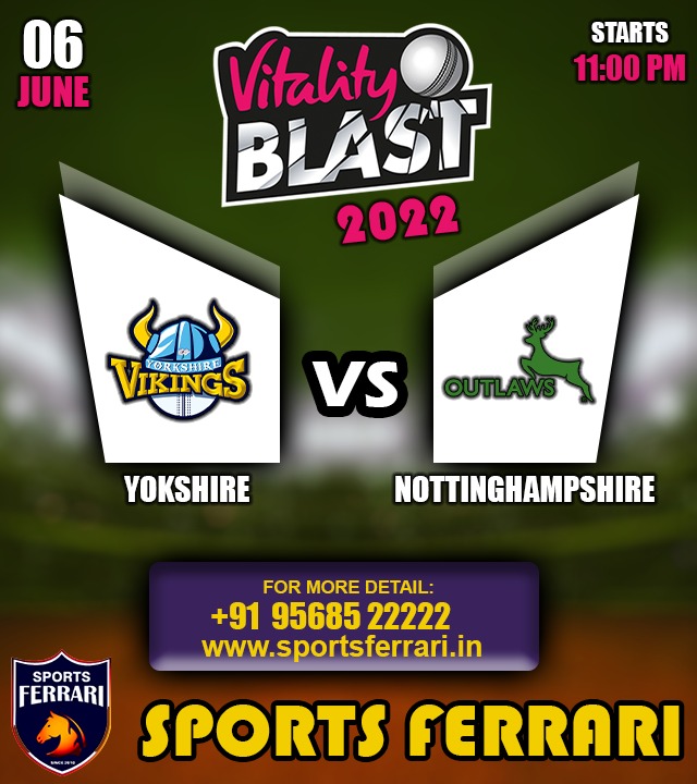 SportsFerari's tweet photo. Vitality blast Yokshire vs Nottinghampshire
Create your ID Now at: 
https://t.co/TJt7ezSLsK 

.
.
#Sportsferrari #sports #playnow #Sportsferrari #Cricket #icc #cricketlovers #cricketfans #cricketer #cricketmerijaan #lovecricket #Vitalityblast #Yokshire #Nottinghampshire https://t.co/U8IRvjCJOs
