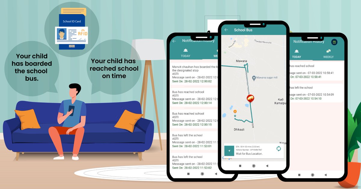 Astiinfotech's tweet photo. Parents are always concerned about their children's location till they come home. Trakom gives parents peace of mind by keeping them updated about their child's whereabouts and real-time activity.

Read more, https://t.co/sTrlH4spAb

#school #student #safety #schoolbustracking https://t.co/OPrcPEbDdQ