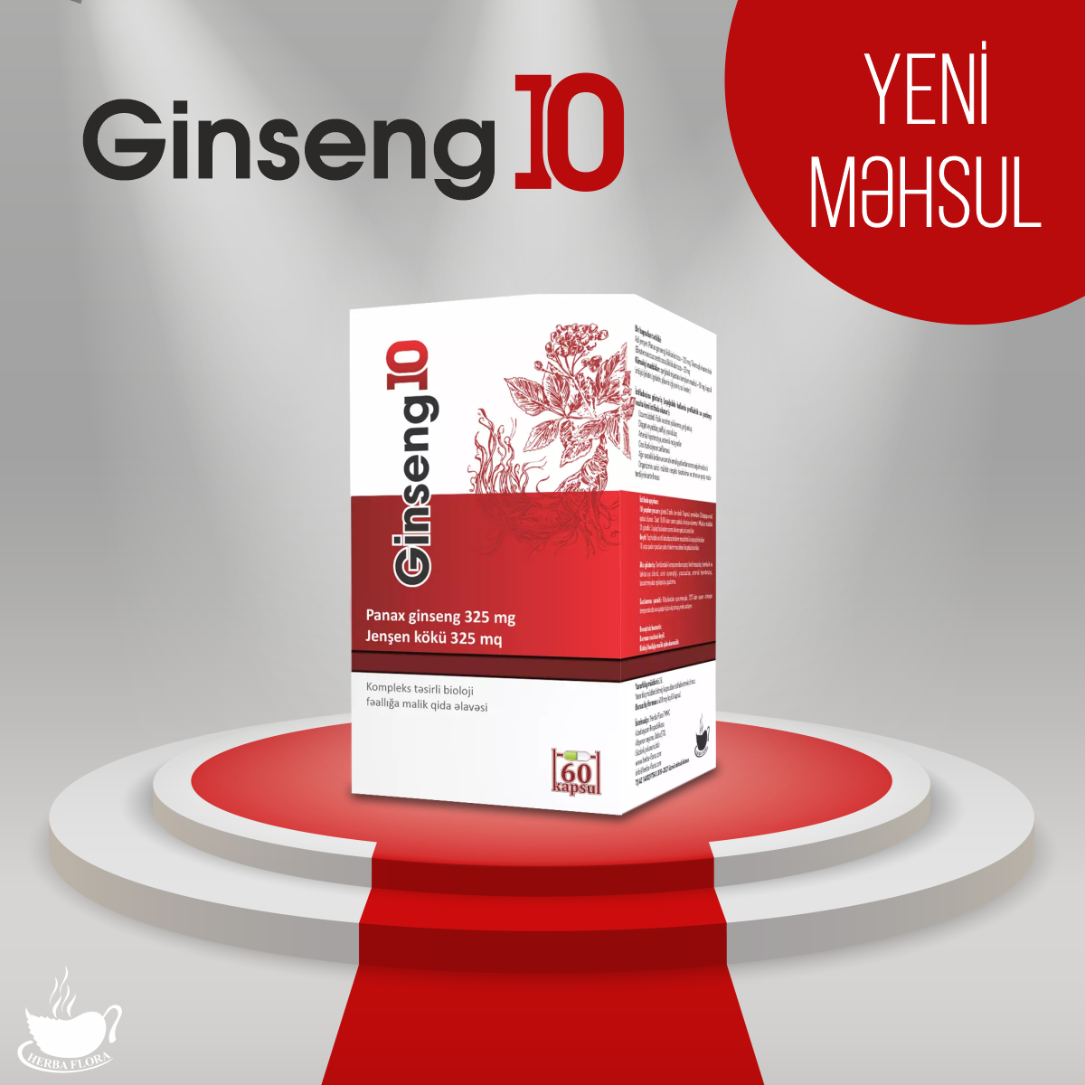 ❤️Herba Flora yeni Ginseng10  kapsulunu təqdim edir 🎉
 Ətraflı məlumat üçün link:
ow.ly/KIJR50Jq9bO