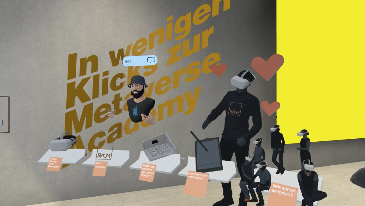 RAUM_VR's tweet image. In case you missed #learntec2022 and the session done by Sebastian Kühne our CDO.

in just a few clicks to the Metaverse Academy - check it out

youtu.be/hQnkZKp6rFk

#raum #vrlearning #vrcollaboration