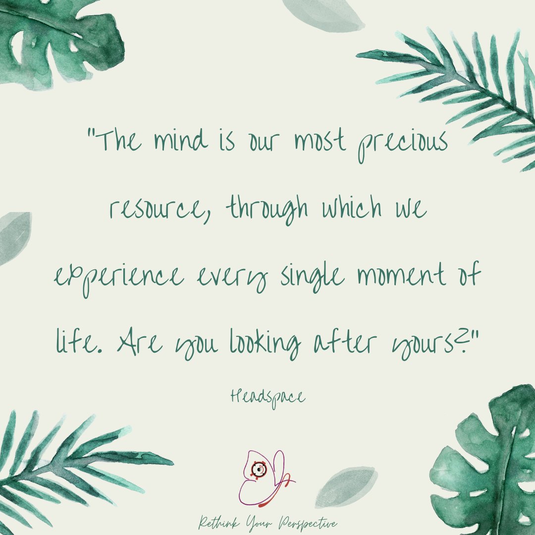 jaiyecordory's tweet image. We can look after our mind in the same ways as our body; rest, exercise and nutrients.
.
#headspace #mind #preciousresource #experience #reThinkYourPerspective #changedbehaviour #bethebestyou #entrepreneur #gratitude #liveforyou #dailyquote #mentalhealth #innerpeace #wellbeing