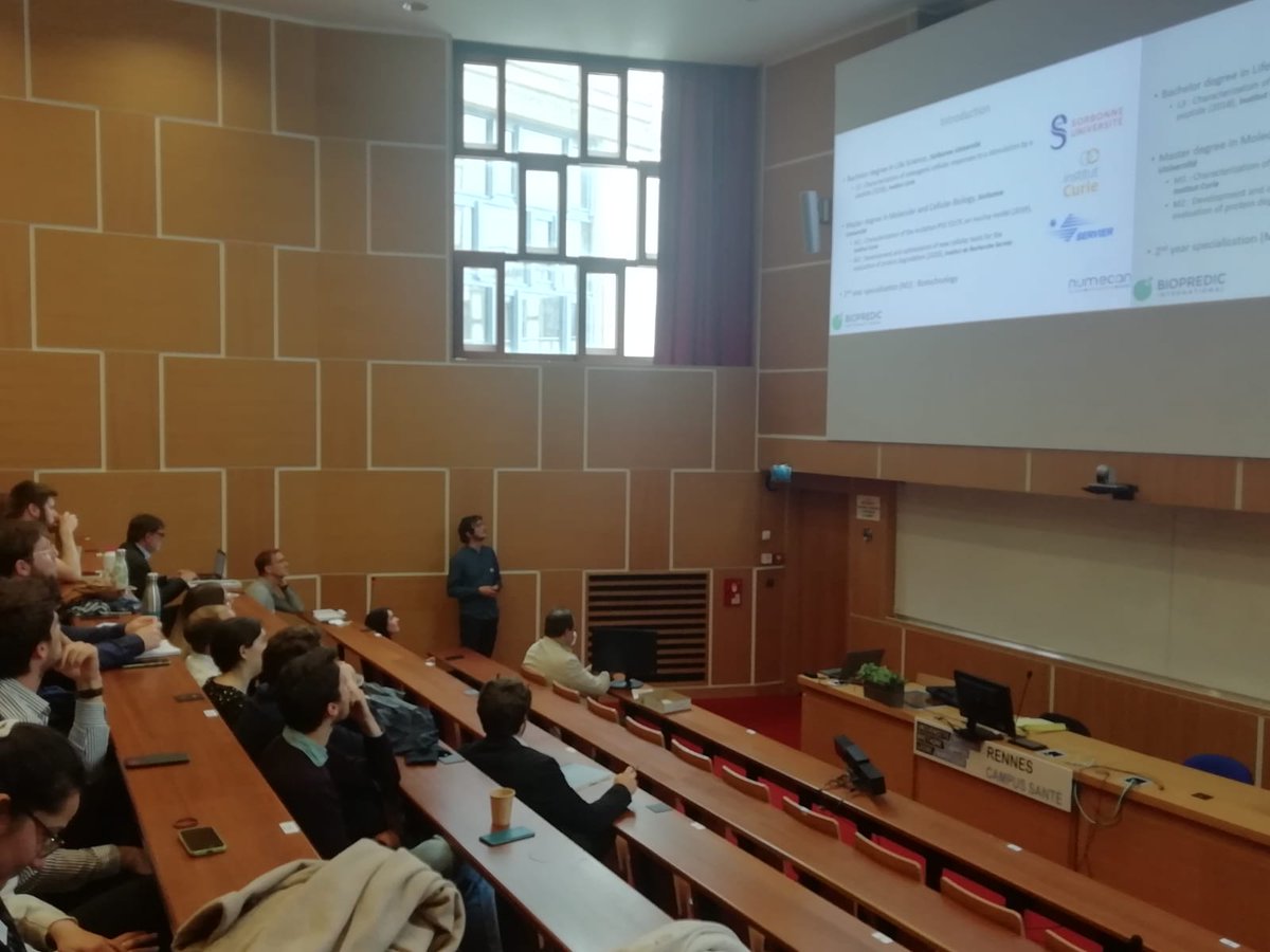 asso_NPhDA's tweet photo. Retour sur le 3 mai 2022 où se déroulait la journée annuelle des doctorants de NuMeCan. Durant cette journée, nos doctorants ont pu nous présenter l'avancé de leur travaux de thèse avec brio.
Encore félicitations à eux pour ce moment !

#NuMeCan,#JDD,#Inserm,#doctorant,#recherche https://t.co/ZVWwVuVETl