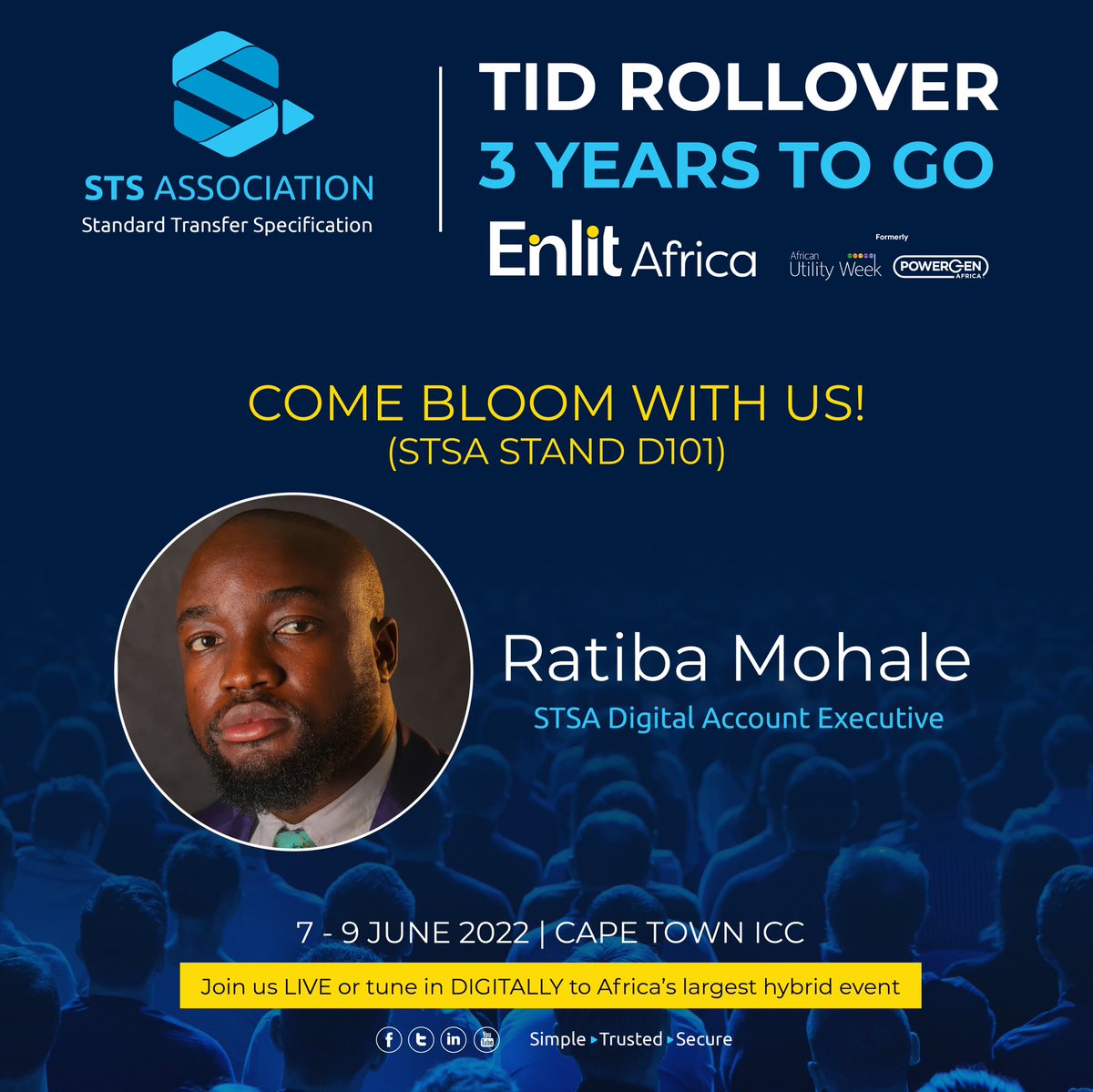 BloomMarketing_'s tweet photo. A blooming great new week โ๏ธ ๐ฑ๐
This week we are blooming with @STSAssoc at Africaโs major utilities conference @EnlitAfrica ๐ฑ๐ฑ๐ฑ
Hello Cape Town โ๏ธ
#AgencyInEnergy #KeepBlooming
#MondayMoves https://t.co/c4TpEjUPUW