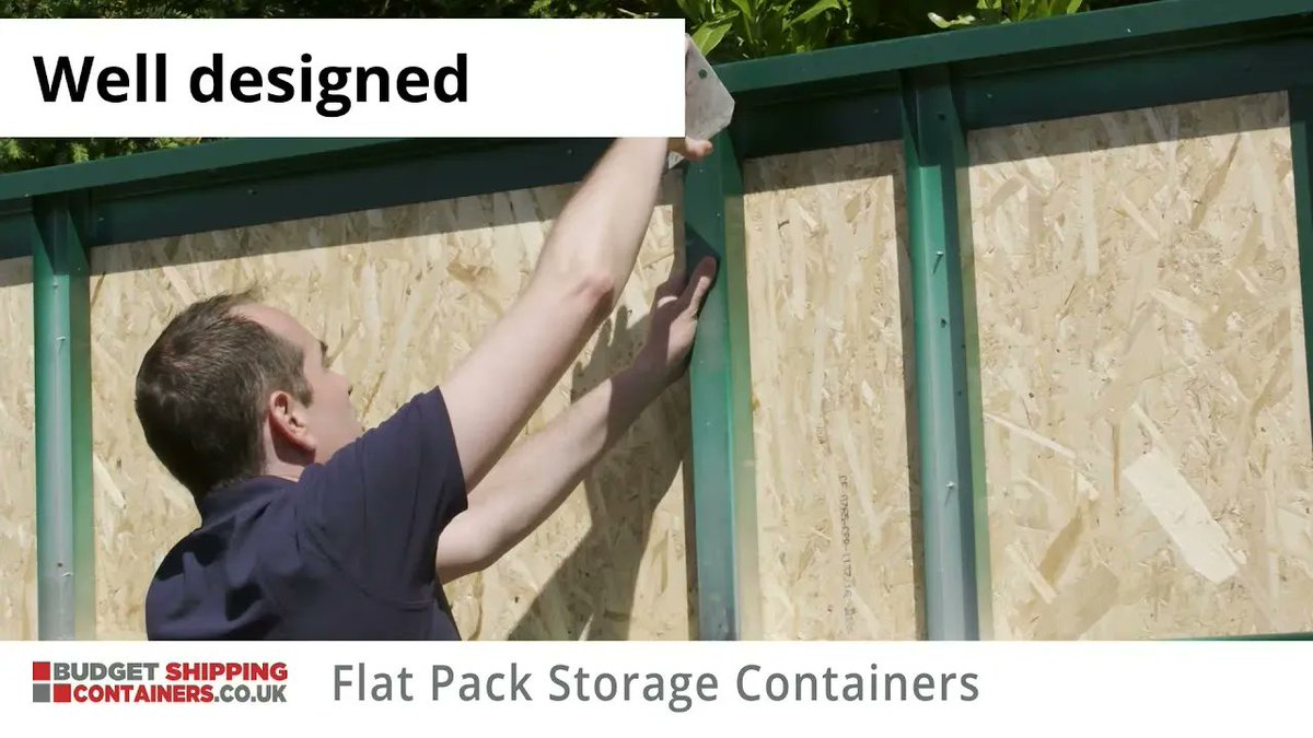 budgetcontainer's tweet image. Our popular range of flat pack shipping containers is perfect for garden storage, tools, a secure shed and much more. 

Watch our video to find out why you need one in your life! &amp;gt; buff.ly/3NAiKCD

#Flatpackcontainers #storagecontainers #shippingcontainers
