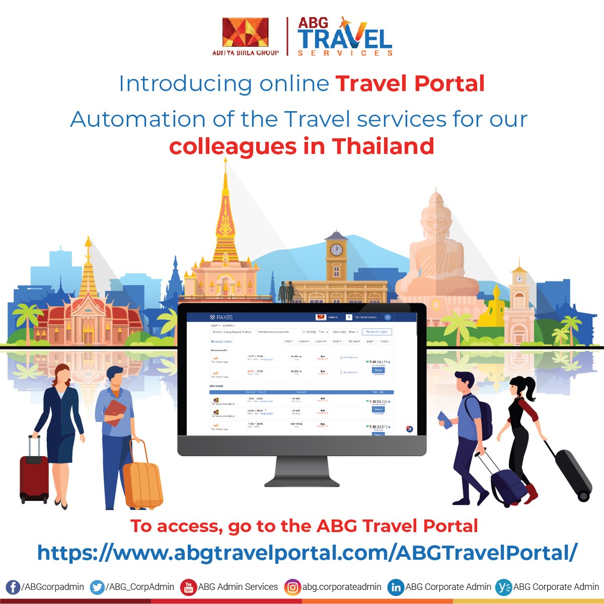 ABG_CorpAdmin's tweet photo. Introducing online Travel Portal. https://t.co/BcwujAP6EE