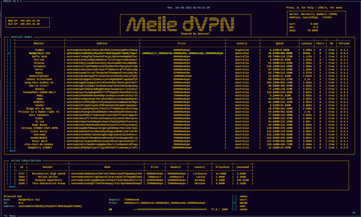 MathNodes's tweet photo. Meile multi-coin #IBC support arrives later today... Stay tuned for an update
#Sentinel $dvpn #vpn #degenvpn https://t.co/xTtSaslFPM