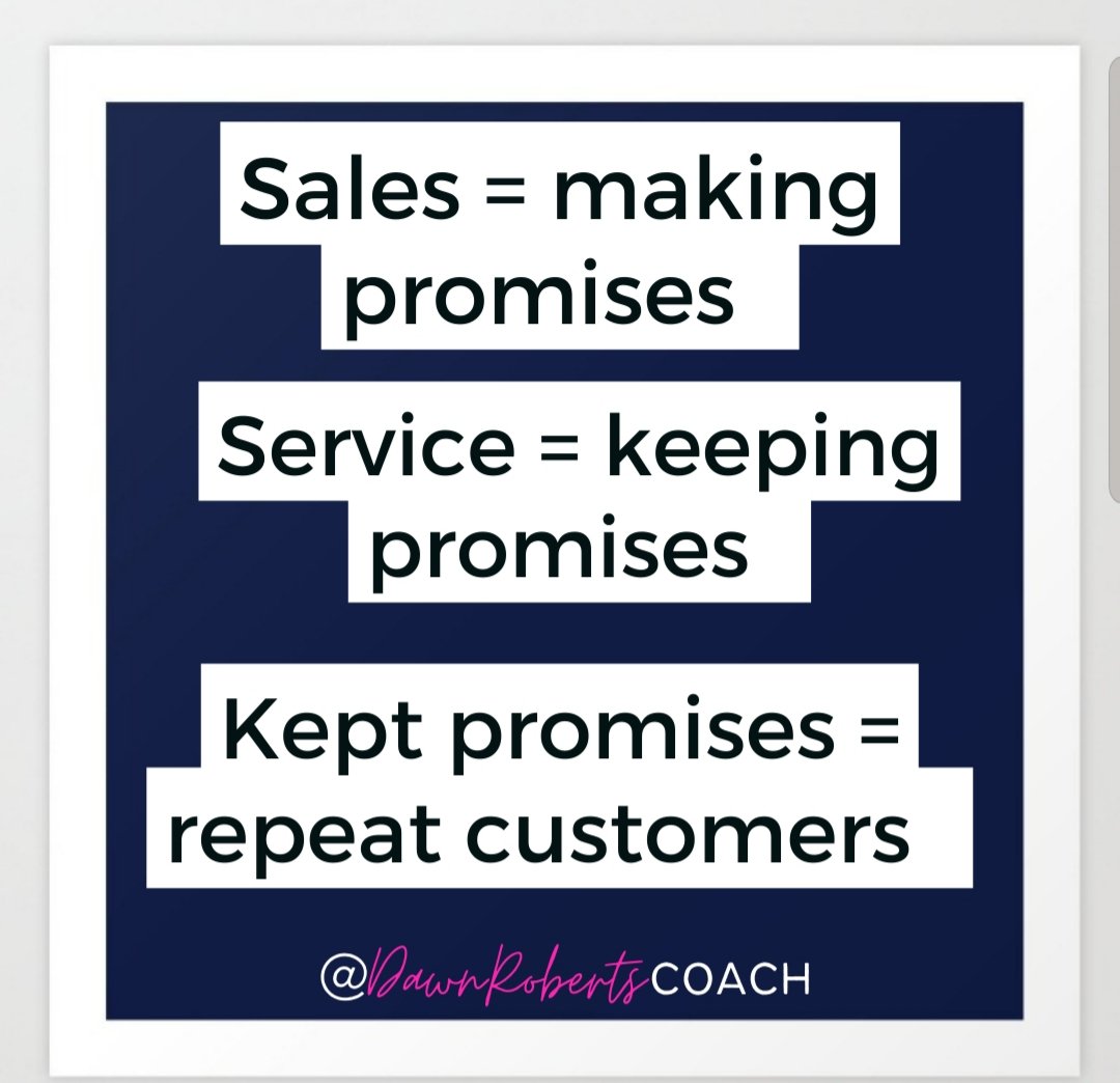 It's not easy but it is simple. When I work on sales with a client I ALWAYS look at service too (this includes product). No point making promises if you can't deliver them, that just leads to over trading and poor reputation which is never good for business  #servetosell #sales
