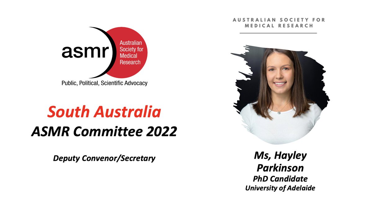 The Australian Society for Medical Research (ASMR) (@theasmr1) on Twitter photo Hayley <a href="/hb_parkinson/">Hayley</a> is a 2nd year PhD candidate in the Myeloma Research Laboratory (<a href="/MyelomaAdelaide/">Myeloma Research Laboratory Adelaide</a>). She is working on identifying and understanding the genes and mechanisms involved in the dissemination of myeloma, in the hope of discovering new treatments #ASMRMRW2022 ๐งต3/ Hayley <a href="/hb_parkinson/">Hayley</a> is a 2nd year PhD candidate in the Myeloma Research Laboratory (<a href="/MyelomaAdelaide/">Myeloma Research Laboratory Adelaide</a>). She is working on identifying and understanding the genes and mechanisms involved in the dissemination of myeloma, in the hope of discovering new treatments #ASMRMRW2022 ๐งต3/