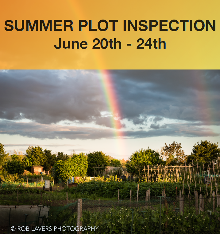 2022 SUMMER PLOT INSPECTION NEXT WEEK
JUNE 20th - 24th
see website Events Page for more info tinyurl.com/3jt8xd2s