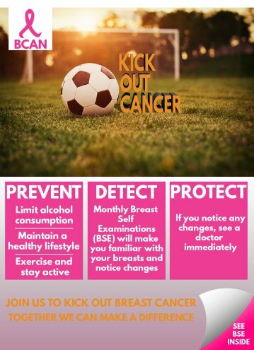 BCanAwareness's tweet photo. How can you #PreventDetectProtect yourself from #BreastCancer? Follow these tips: #KickoutCancer https://t.co/8n4P3C8Fvs