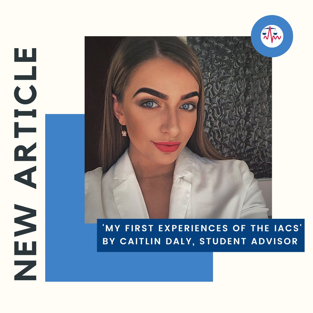 NEW ARTICLE

Student Advisor, Caitlin Daly, talks about what the initial advice clinics (IAC) are, and why these are not only great for clients, but also for student advisors to get involved in the clinic.