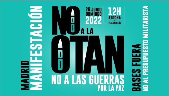 PFiscalesNo's tweet photo. 🥳 Planazo para todos los públicos: ven con tus hijos, tus amigos, tus compañeros de trabajo. 
 
❤️ Llenemos Madrid de alegría, convirtámosla en Capital de la Paz. ❤️
 
📆 26 de junio.
📌 Atocha.
⏳ 12:00.
 
#OTANNO26J #NotNATO26J https://t.co/nwOqxX78zl