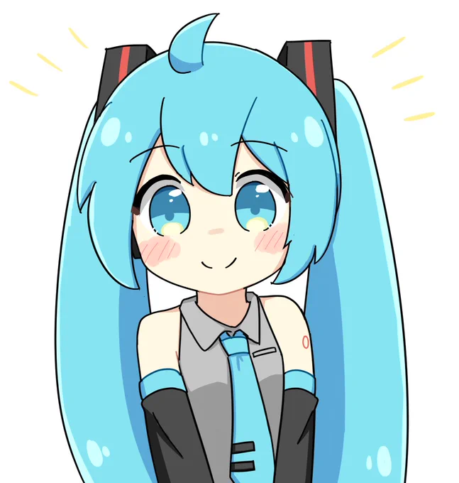 リハビリで描いたミクさん 