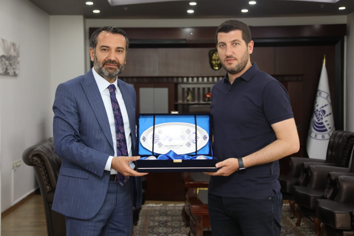 Türkiye Futbol Federasyonu (TFF) Malatya Bölge Müdürü Işılay Çalışkan ve Bölge Sorumlusu Ergün Eserdi’ye nazik ziyaretlerinden dolayı teşekkür ederim.