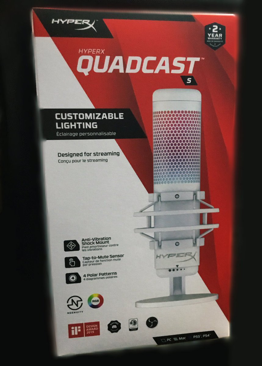 yakata_kanazawa's tweet image. 【新商品紹介📢】
Hyper XさんのQuadCast SとSoloCast🎙から待望のホワイトが仲間入り⚫️🤝⚪️

機能を引き継いだタイプなので操作は従来と一緒！
白統一目標にしている方は勿論、ゲーマー•クリエイターにもおすすめの商品です‼️
#パソコンの館金沢店　#QuadCastS #SoloCast #ゲーミングマイク　#HyperX