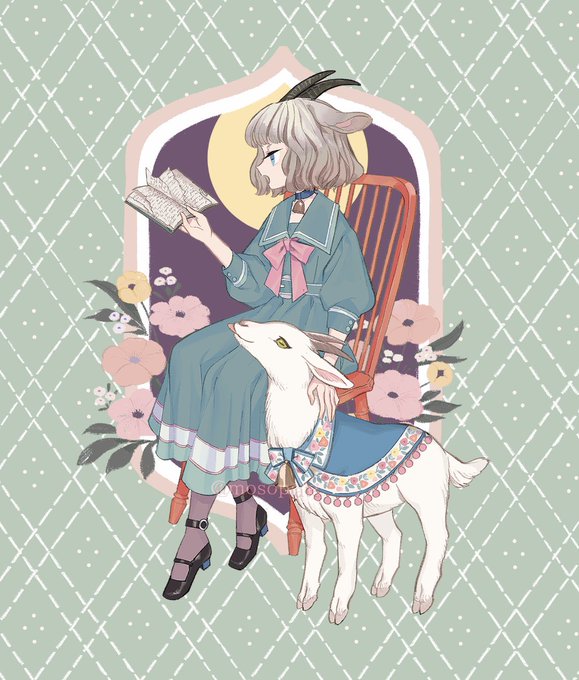 「goat girl」 illustration images(Latest｜RT&Fav:50)