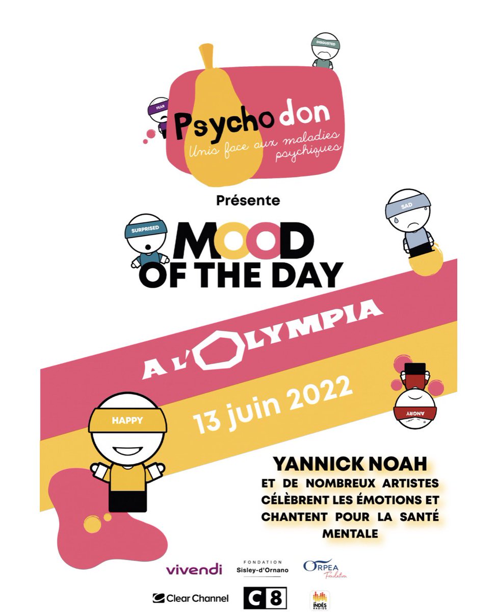 dmeillerand's tweet photo. Je vous donne rendez vous pour l’  @OLYMPIAHALL du @Le_Psychodon lundi 13 juin Venez nombreux : unis face aux maladies psychiques. #SanteMentale Tous fragiles, tous concernés ! #cquoitonmood ? https://t.co/Lode8lrAbP https://t.co/ro6aDAH45E