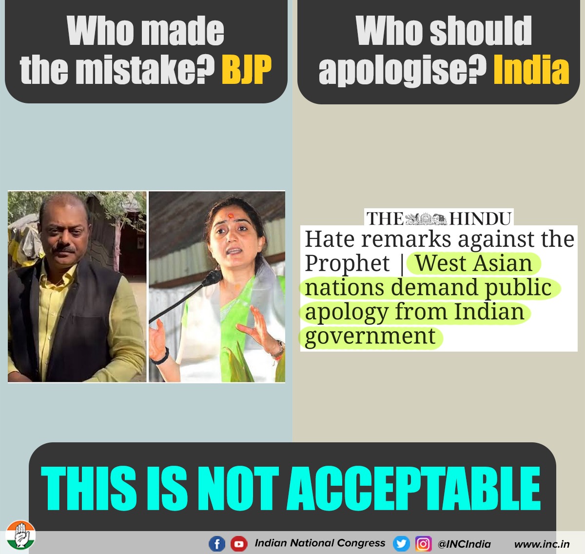 geetv79's tweet photo. India cannot be humiliated for the crimes of #BharatJalaoParty 

BJP-RSS is NOT India.

#BJP_Defames_India https://t.co/MUi07gEEcG