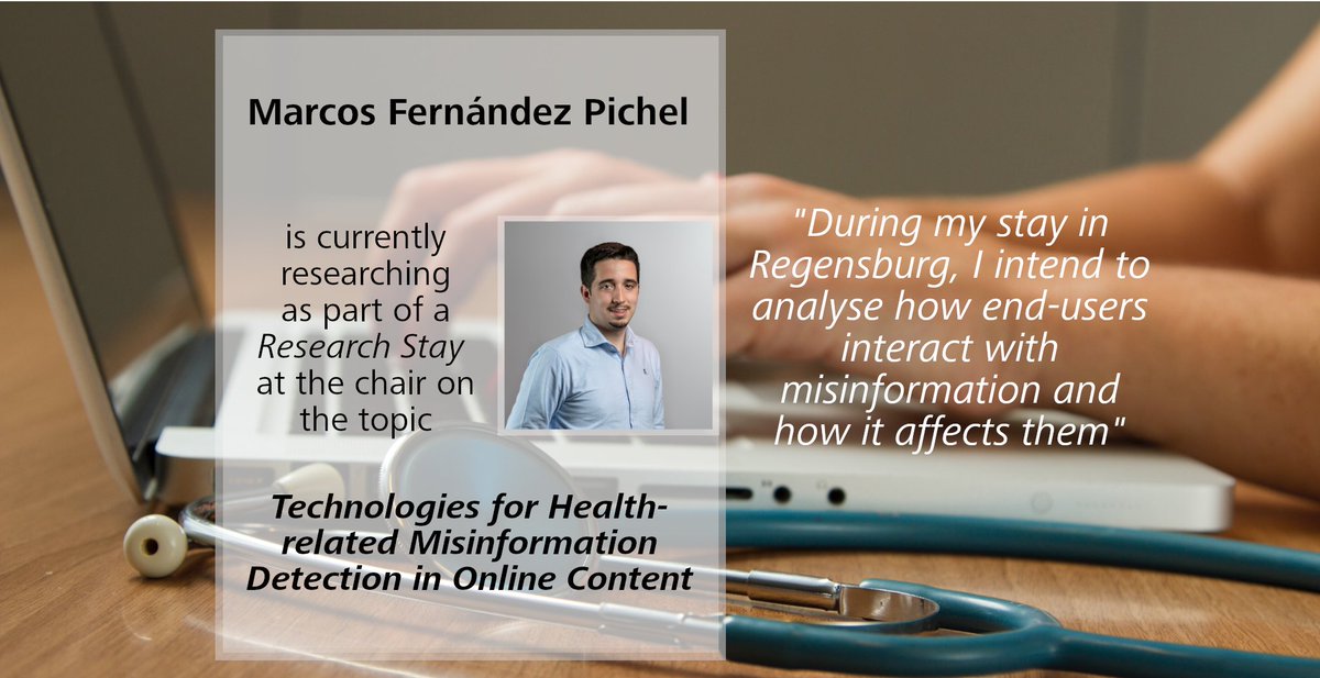 We regularly host international researchers as part of a research stay and they work on exciting topics. Marcos Fernández Pichel has been with us since May and will be conducting research on "Technologies for Health-related Misinformation Detection in Online Content" until July.