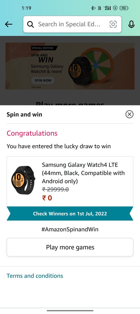 drKeyurMaru's tweet photo. @amazonIN @SamsungIndia 
#AmazonSpinandWin https://t.co/e3Sws2xn5S