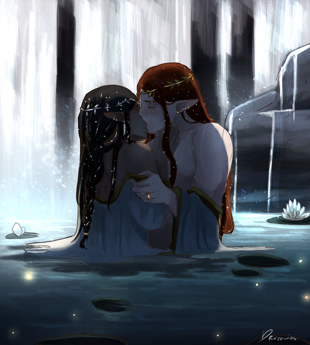 drxconicss's tweet photo. I gave them the happy ending they deserved 😒
They're enjoying their honeymoon 👀

#thesilmarillion #russingon #maedhros #fingon https://t.co/tlsZsNKYR0