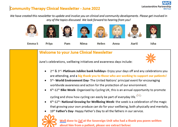 Some post weekend reading 👀: this months newsletter is out including CPD opportunities and a pressure ulcer quiz and local training. Hope everyone had a lovely bank holiday and thanks to those who worked