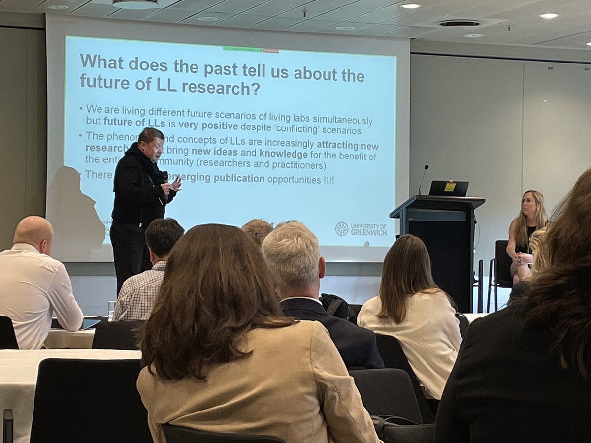 Seppo Leminen is sketching potential futures for the still very young Living Labs research field #ISPIM #Copenhagen