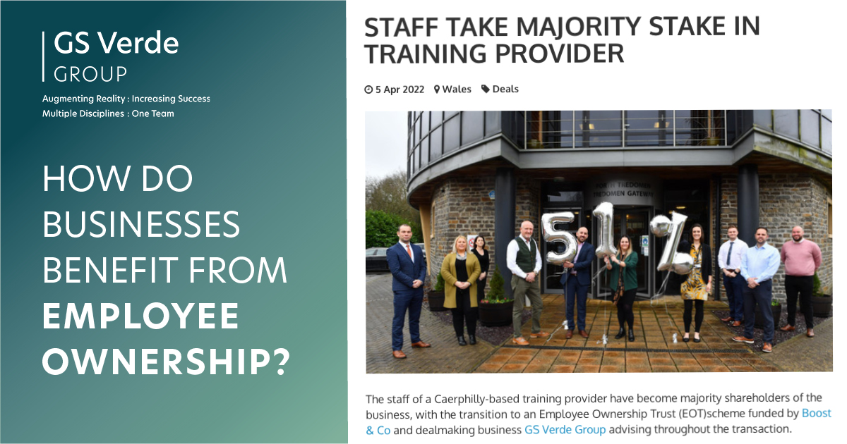 How do businesses benefit from employee ownership?

🗸 Financial security
🗸 Tax advantages &amp; reliefs
🗸 Rewarding &amp; incentivising employees
🗸 Continuity for the business

Discover more advantages at GS Verde’s upcoming webinar: eventbrite.co.uk/e/335217694147

<a href="/EmployeeOwned/">eoa</a> #GrowEO
