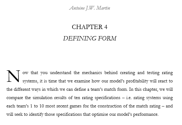 MartinOnData's tweet image. Chapter 4 of our step-by-step guide to building reliable rating systems for football betting is out.

Grab your free copy by retweeting this post and learn how many games to focus on when defining a team's recent form.

Credits for the idea and the data go to @12Xpert