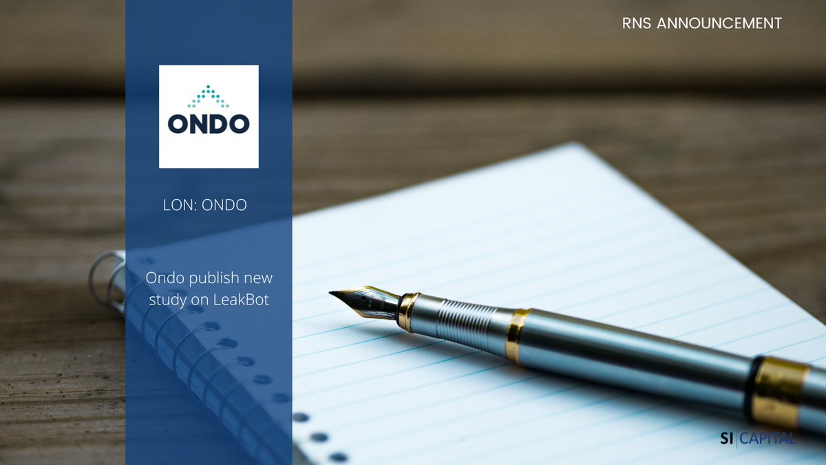 𝗢𝗻𝗱𝗼 𝗜𝗻𝘀𝘂𝗿𝗧𝗲𝗰𝗵 𝗣𝗹𝗰: Ondo publish new study on Leakbot #ONDO @OndoPlc investegate.co.uk/ondo-insurtech…