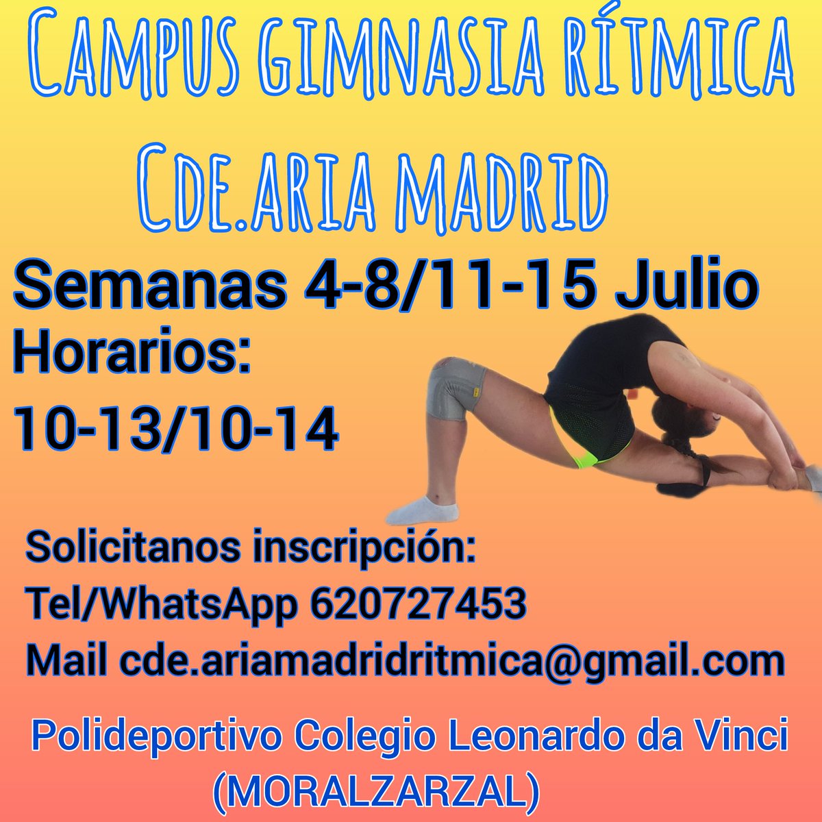 cdeariamadrid's tweet photo. Solicita inscripción a través de Tlf o WhatsApp 620727453 o a través de nuestro correo electrónico cde.ariamadridritmica@gmail.com
#Moralzarzal #Alpedrete #Manzanares #ElBoalo #colladovillalba #becerril #mataelpino #Galapagar #navacerrada #Cerceda #Cercedilla #ariamadridritmica https://t.co/VA7om8Bs1W