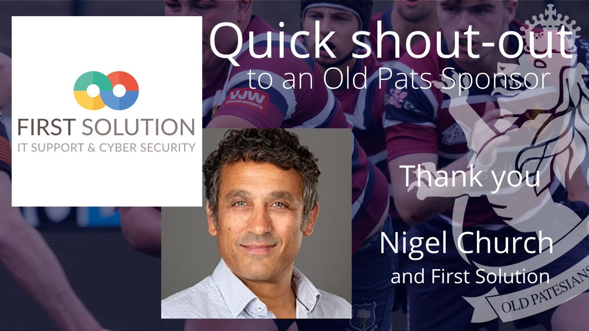 OldPatesiansRFC's tweet image. A very big thank you to Nigel Church and the team at First Solution for your continuing support as well as hosting the popular &apos;Evening with&apos; events.

@FirstSolutionGB  #firstsolution #processautomation #digitaltransformation #digitalevolution #FirstDigital