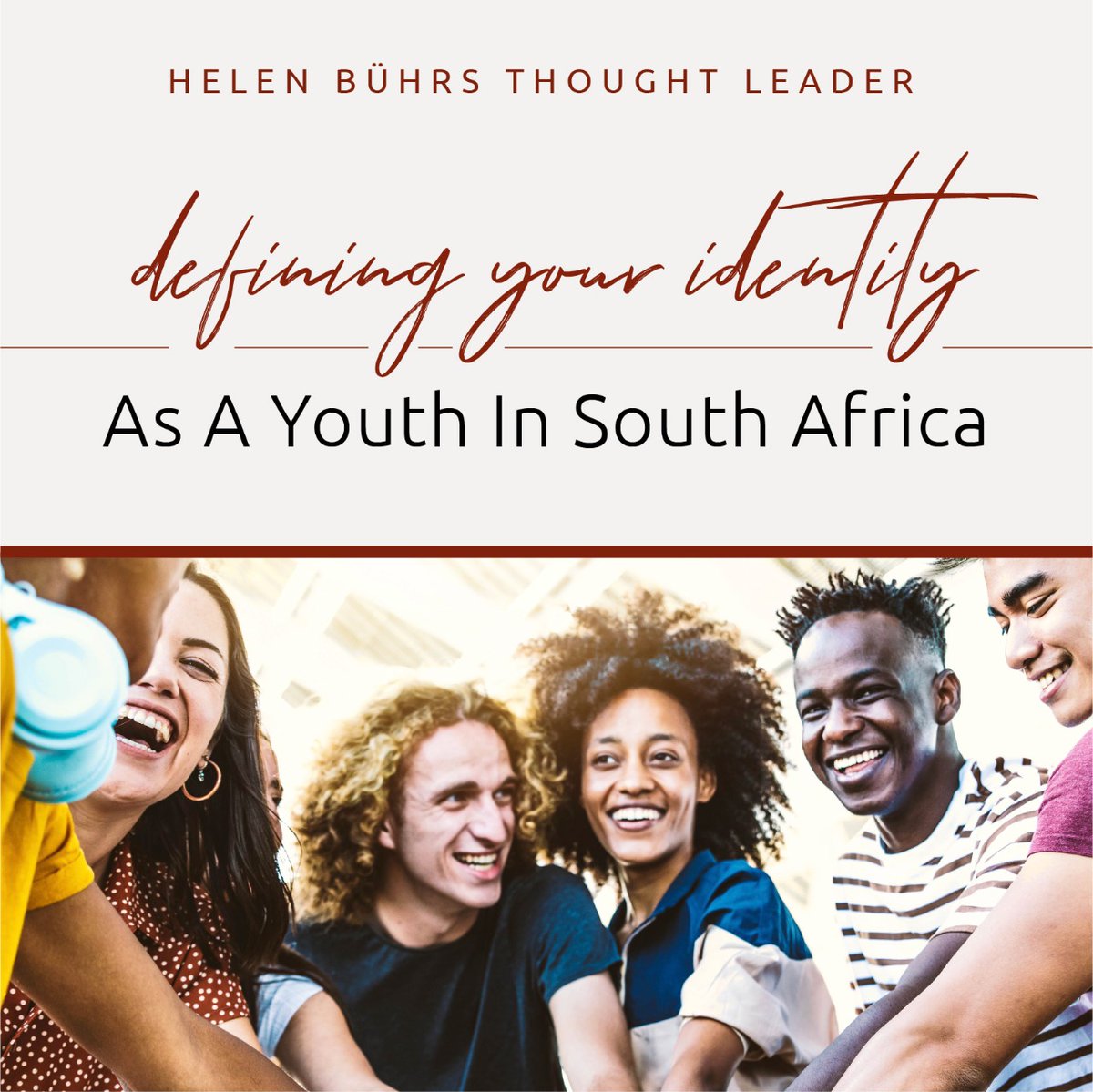 hbuhrs's tweet photo. You can identify as you choose. Choice is a privilege and a responsibility, and it comes with consequences for self and others. Choose with your future self in mind and consideration for your loved ones. #DefiningIdentity #YouthSouthAfrica #YouthMonth2022 #HelenBuhrsThoughtLeader https://t.co/pedNHBtkc2