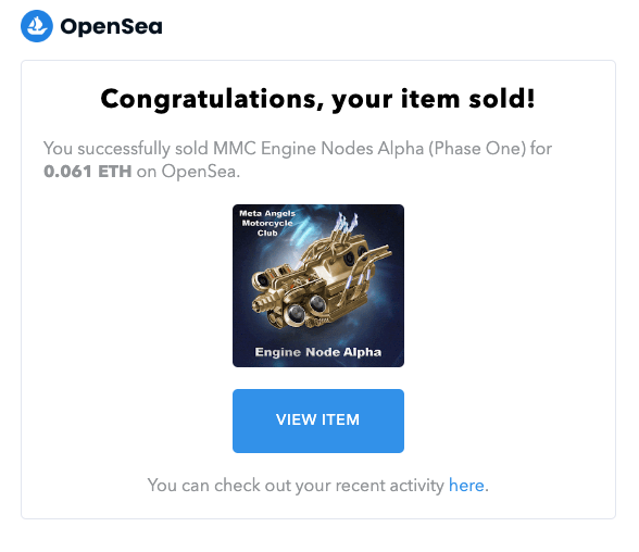 metaangelsmc's tweet photo. 4 Mk1 Engine nodes and 1 Alpha sold overnight on open sea to the same wallet address thank you. If you are thinking of picking one up act fast as once they are sold there wont be any more minted 

https://t.co/PZhVWCoUP8

#nodes #opensea #NFTs #passiveincome #MMC #DeFi https://t.co/z5nbqnpVoX