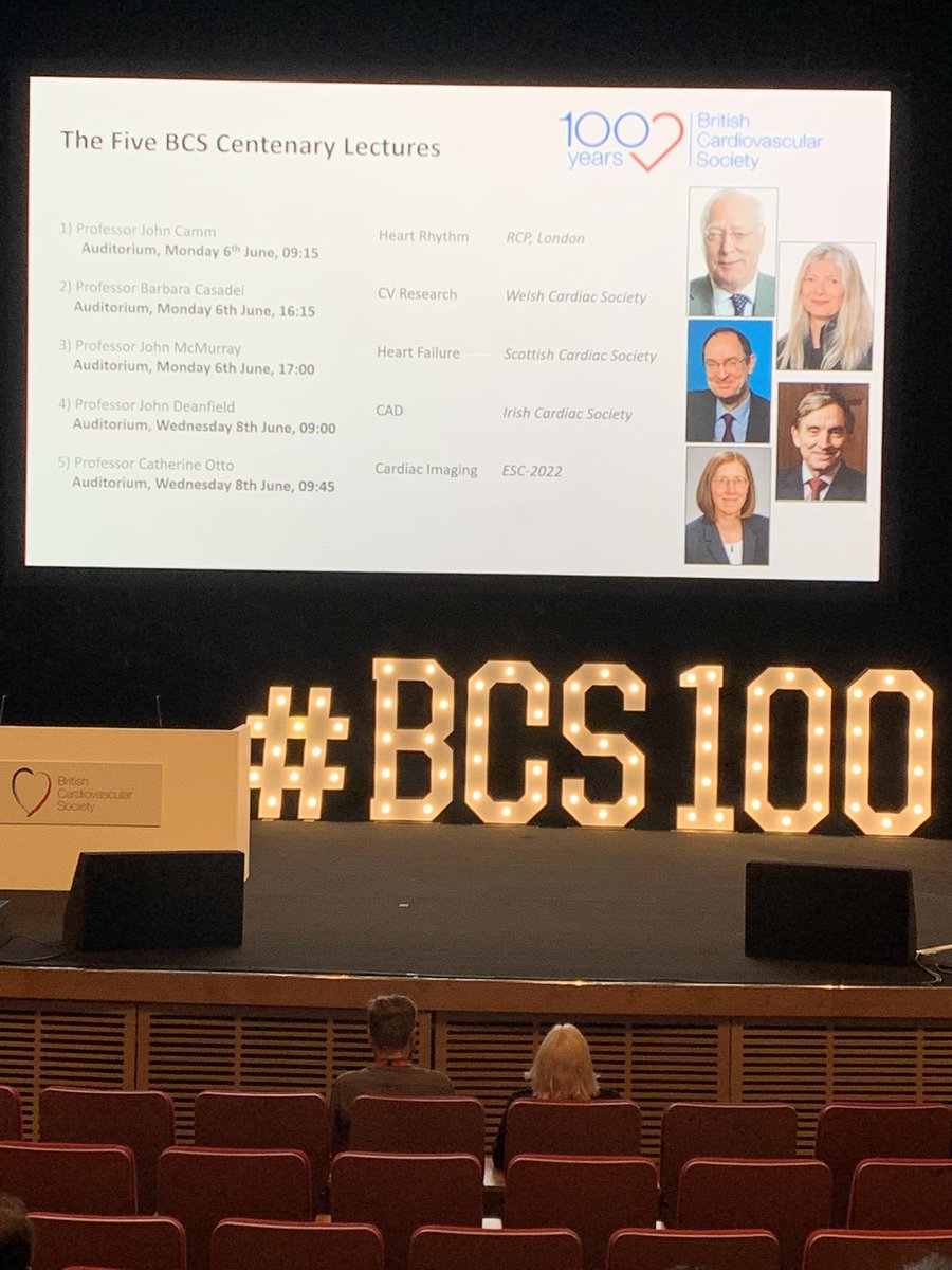 Excited to be at the BCS this year with a great line up of presentations. #BCS100